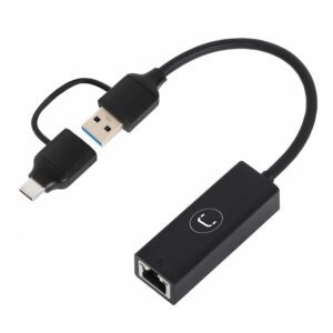 2-IN-1 USB TO GIGABIT ETHERNET ADAPTER