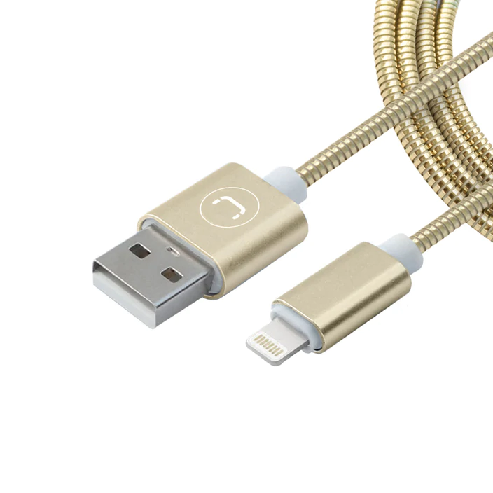 LIGHTNING TO USB STEEL CABLE - 3 FT